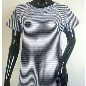 Blue & White Beachy Striped Dress with terry cloth inside. J.Crew. Size: Small